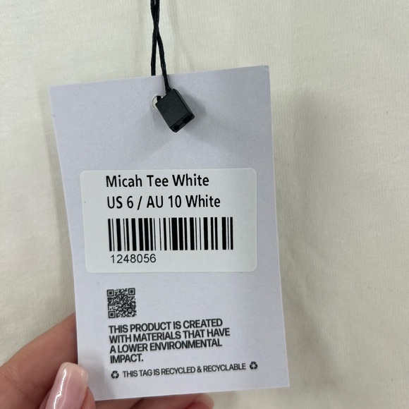 princess polly micah tee white new size 6 - Picture 5 of 11